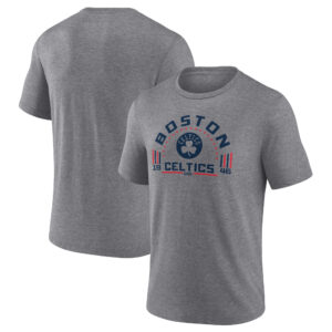 Men's Gray Boston Celtics Team Freedom Tri-Blend T-Shirt