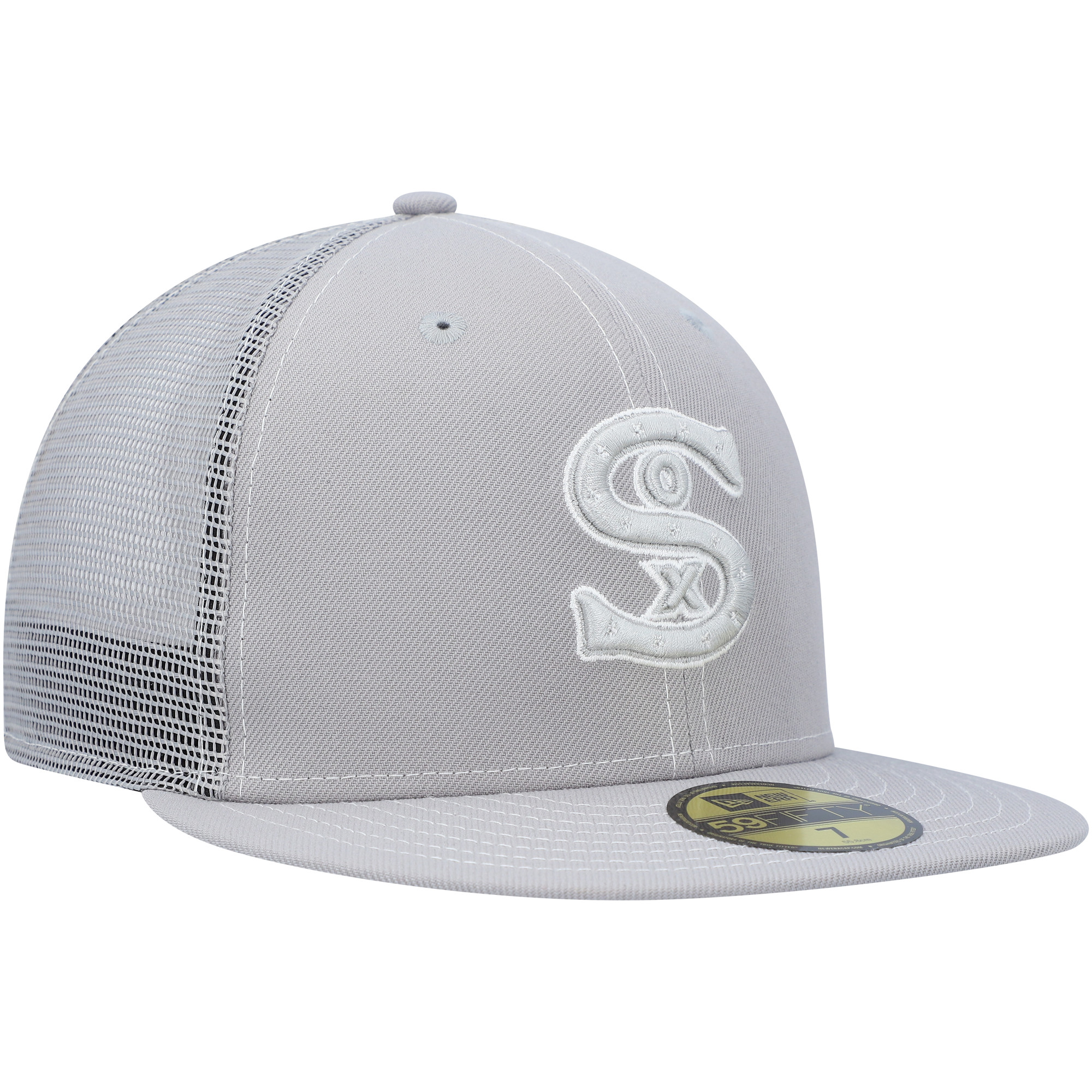 Men's New Era Gray Chicago White Sox 2023 On-Field Batting Practice 59FIFTY Fitted Hat - Image 8