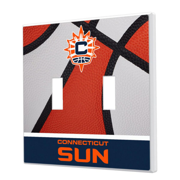 Connecticut Sun Basketball Double Toggle Lightswitch Plate