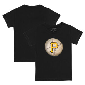 Toddler Tiny Turnip Black Pittsburgh Pirates Stitched Baseball T-Shirt