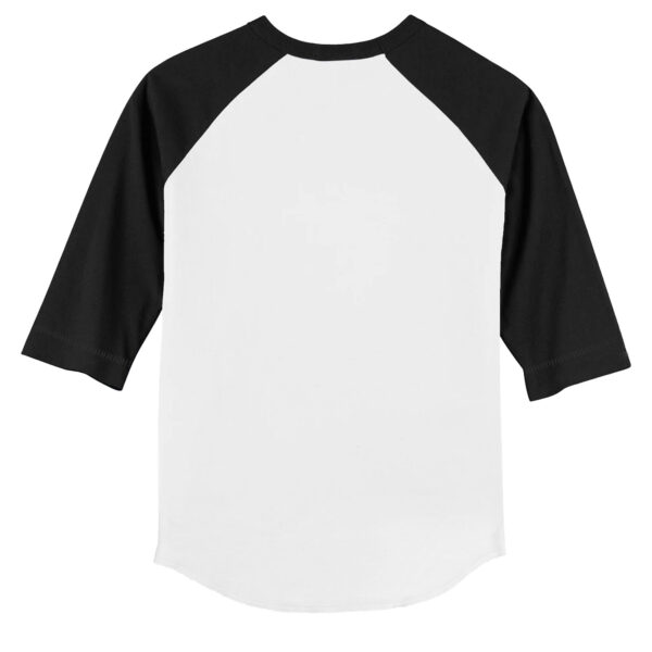 Youth Tiny Turnip White/Black Baltimore Orioles Sundae Helmet 3/4-Sleeve Raglan T-Shirt - Image 7