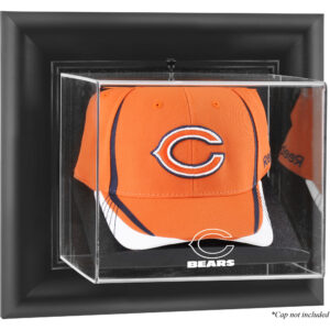 Chicago Bears Black Framed Wall-Mountable Cap Logo Display Case