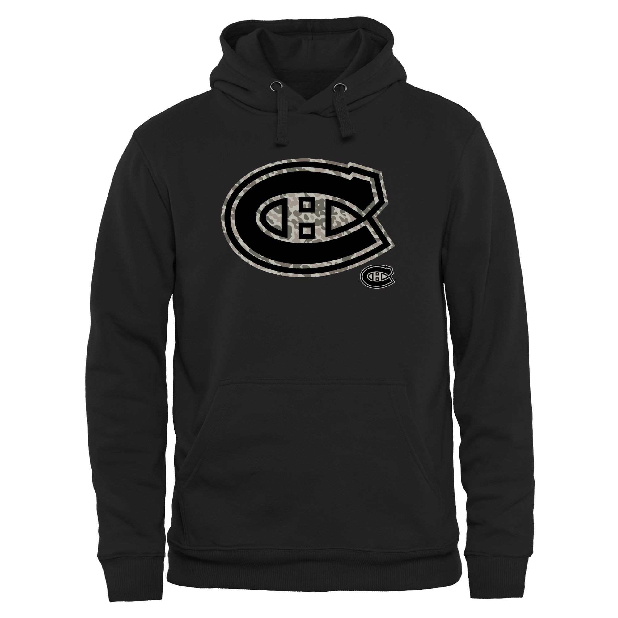 Men's Montreal Canadiens Black Rink Warrior Pullover Hoodie - Image 4