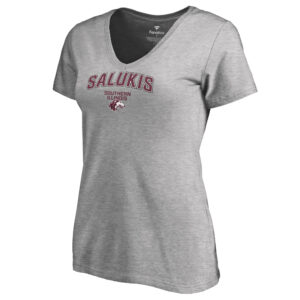 Women's Ash Southern Illinois Salukis Proud Mascot T-Shirt