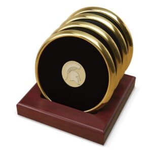 Gold Michigan State Spartans 4-Pack Coaster Set
