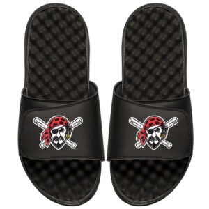 Youth ISlide Black Pittsburgh Pirates Alternate Logo Slide Sandals