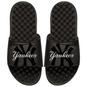 New York Yankees ISlide Youth MLB Tonal Pop Slide Sandals - Black