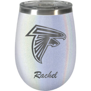 Atlanta Falcons 12oz. Personalized Opal Wine Tumbler