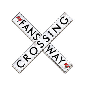 Tampa Bay Buccaneers 48" Fans Way Crossing Sign