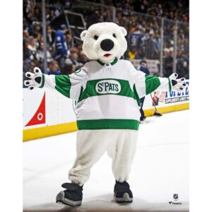 Carlton The Bear Toronto Maple Leafs Unsigned Toronto St. Pats Alternate Jersey Photograph