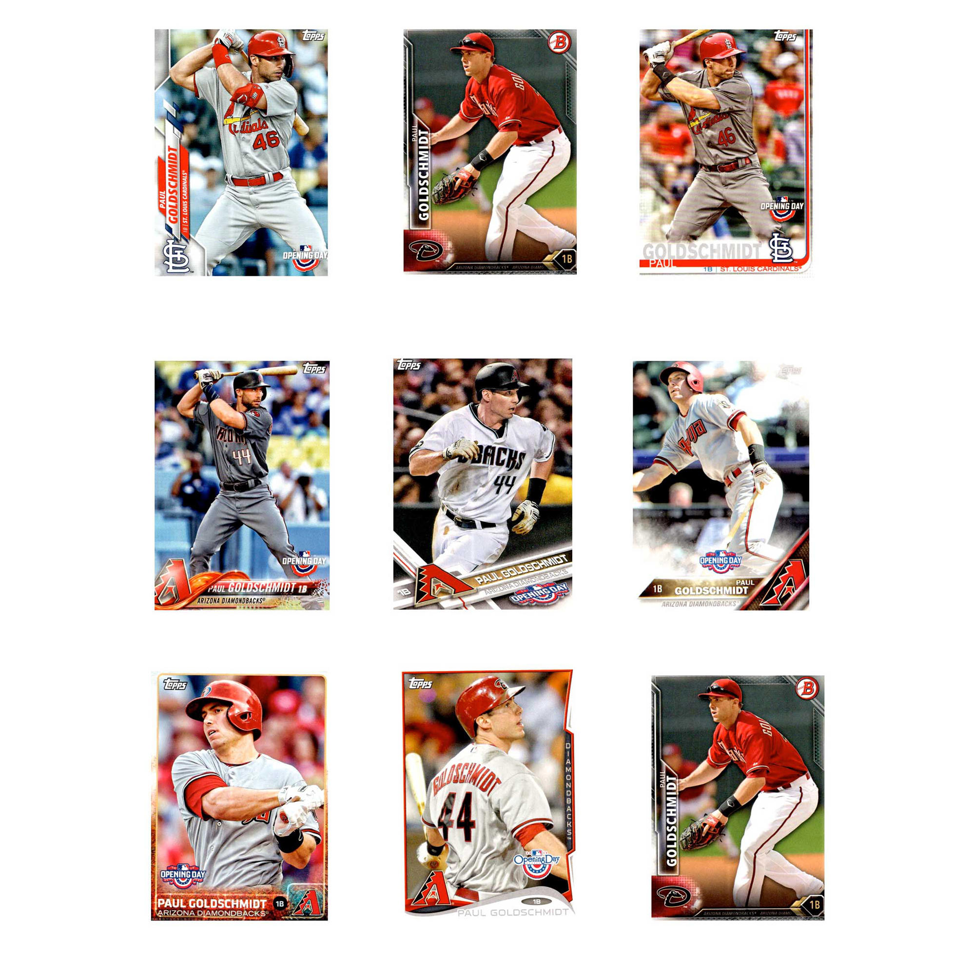 Paul Goldschmidt Trading Cards Set