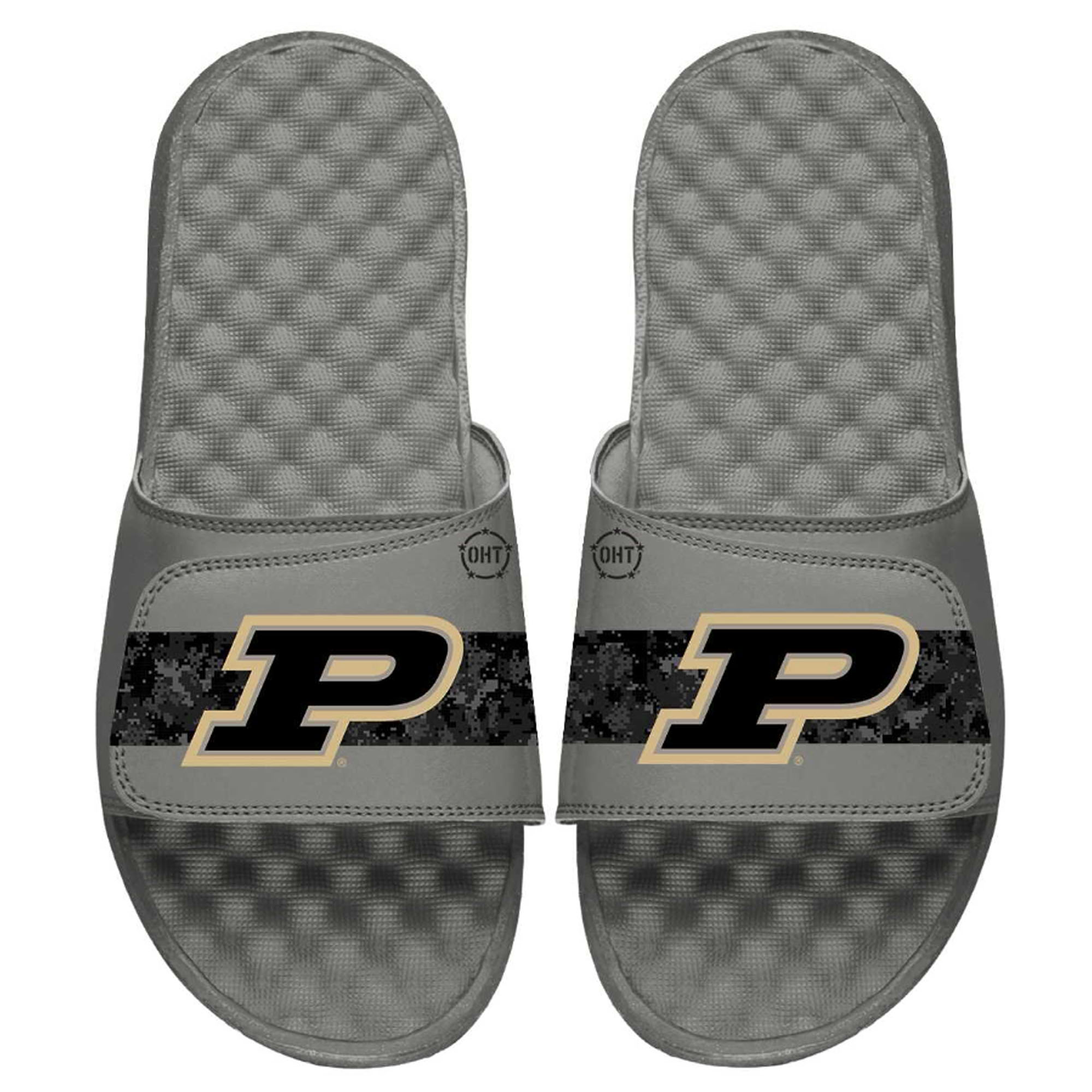Youth ISlide Gray Purdue Boilermakers OHT Military Appreciation Slide Sandals