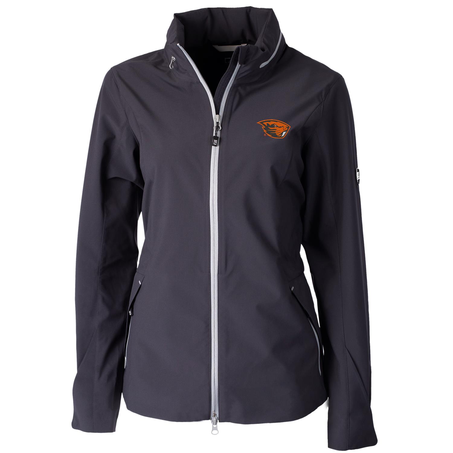 Women's Cutter & Buck Charcoal Oregon State Beavers Vapor Full-Zip Jacket