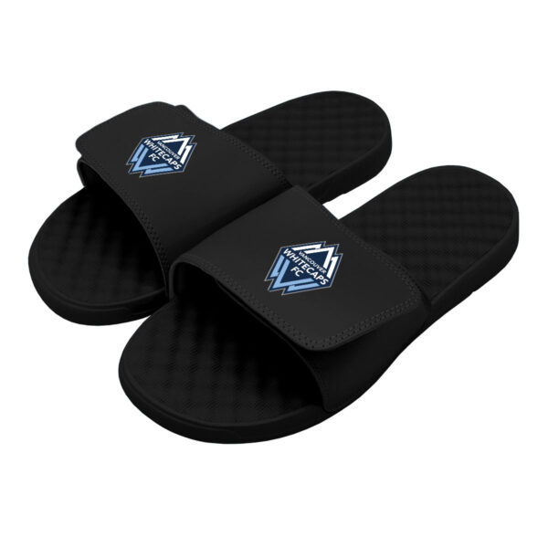 Youth ISlide Black Vancouver Whitecaps FC Primary Logo Slide Sandals