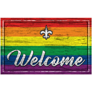New Orleans Saints 11'' x 19'' Welcome Pride Sign