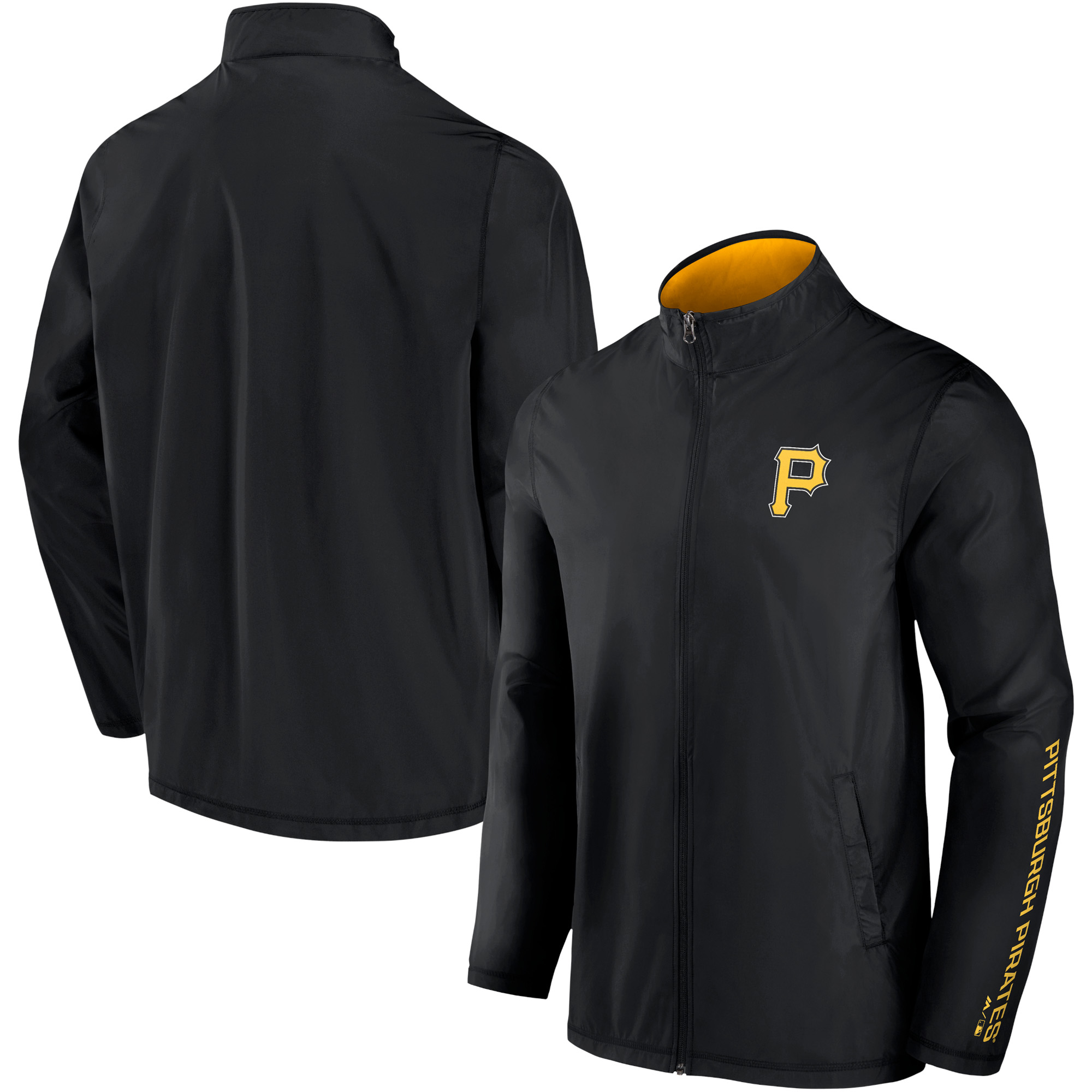 Men's Fanatics Black Pittsburgh Pirates Major Play Full-Zip Jacket