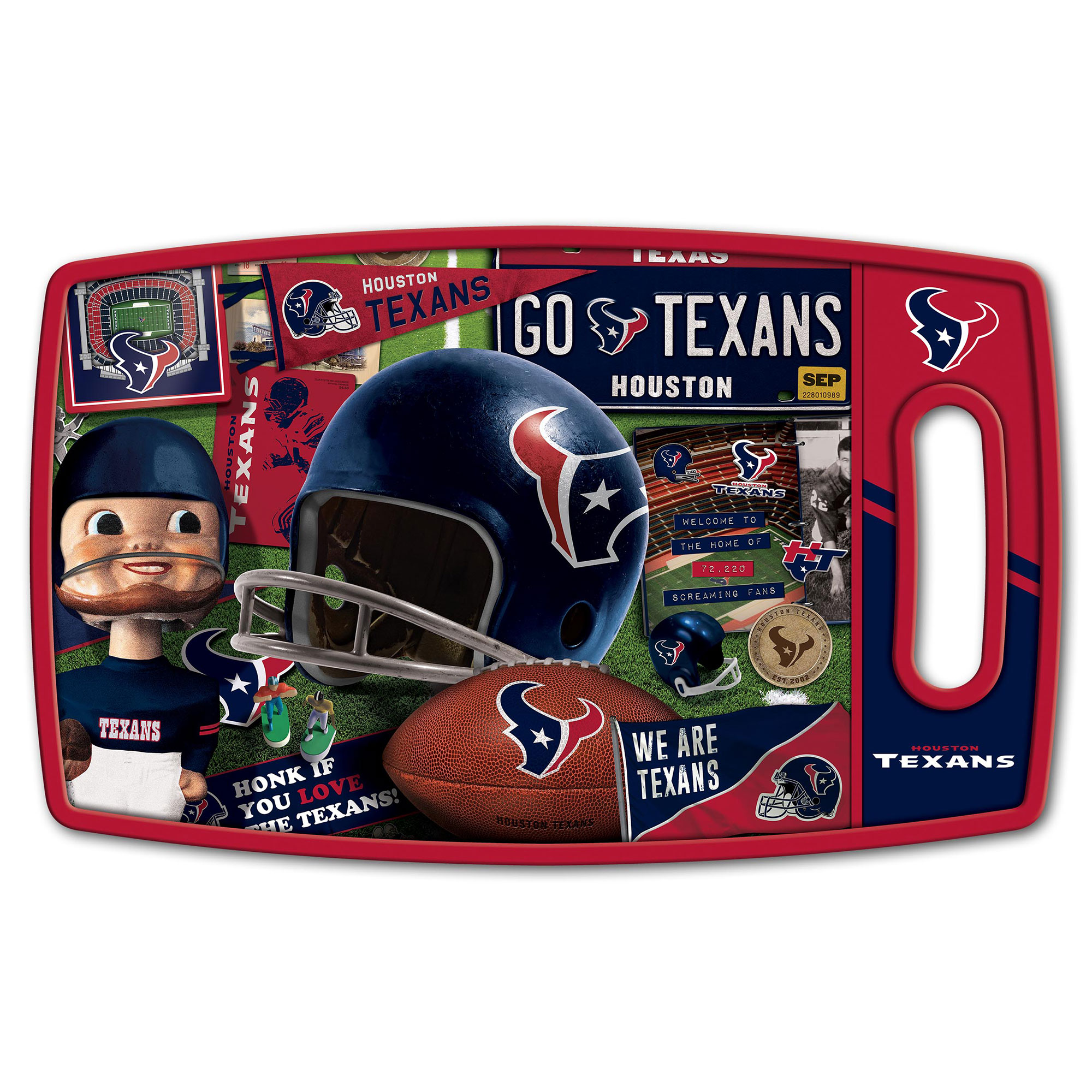 Houston Texans Retro Series Cutting Board - Image 2