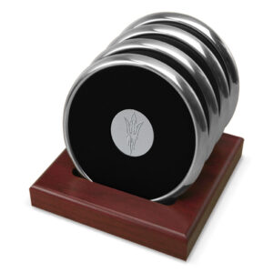 Silver Arizona State Sun Devils 4-Piece Coaster Set