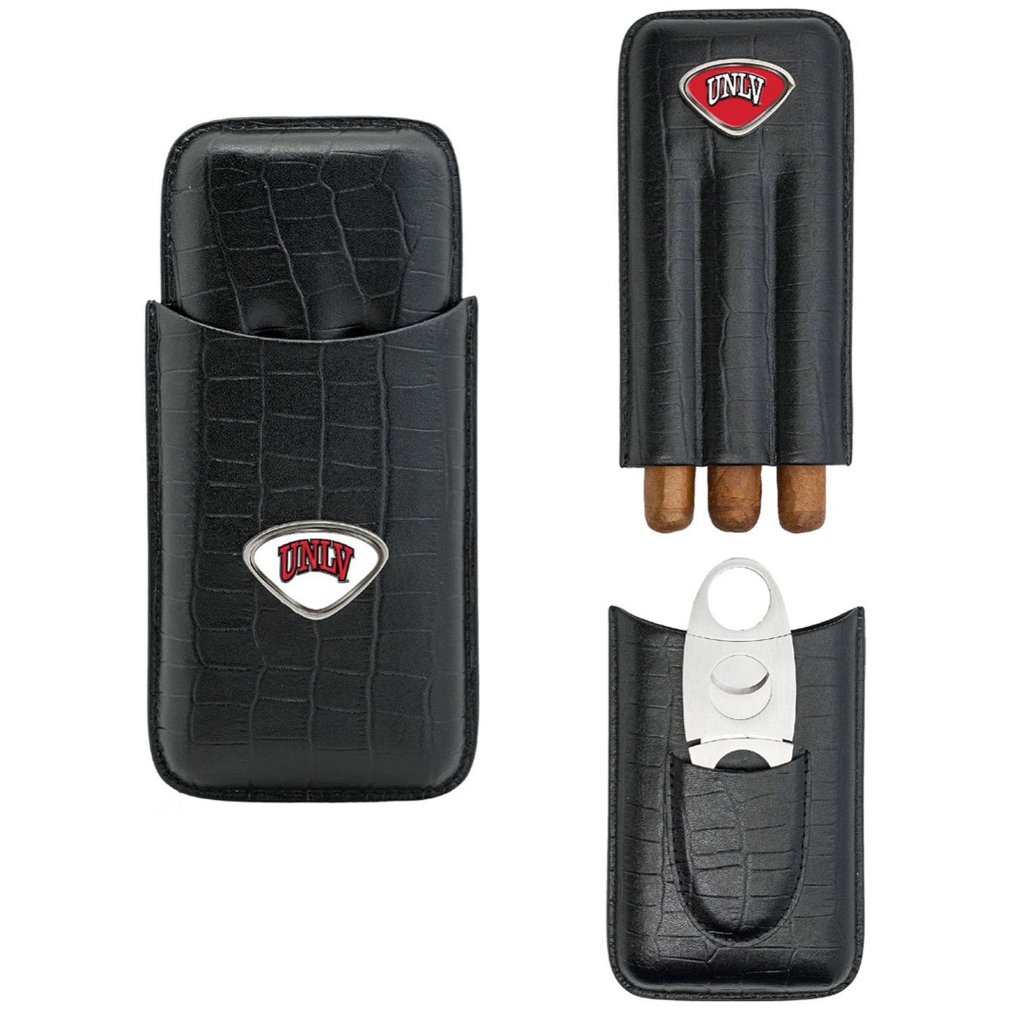Black UNLV Rebels Cigar Case