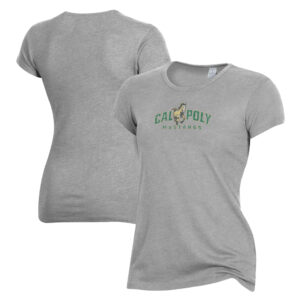 Women's Alternative Apparel Gray Cal Poly Mustangs The Keepsake T-Shirt