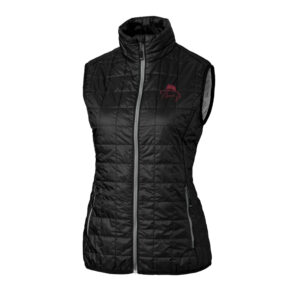 Women's Cutter & Buck Black Florida State Seminoles Bobby Bowden Rainier PrimaLoft Eco Full-Zip Vest