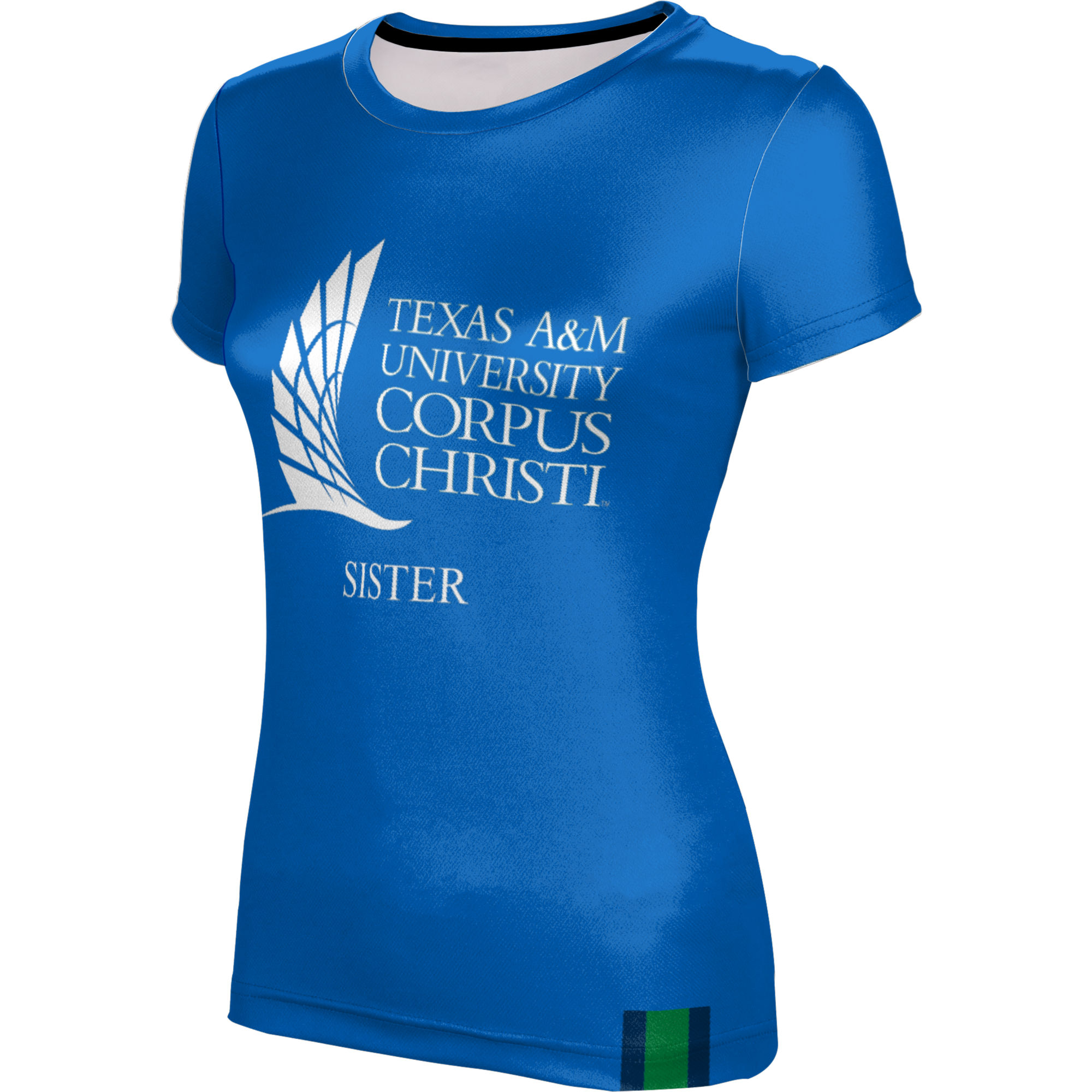 Women's Blue Texas A&M Corpus Christi Islanders Sister T-Shirt - Image 6