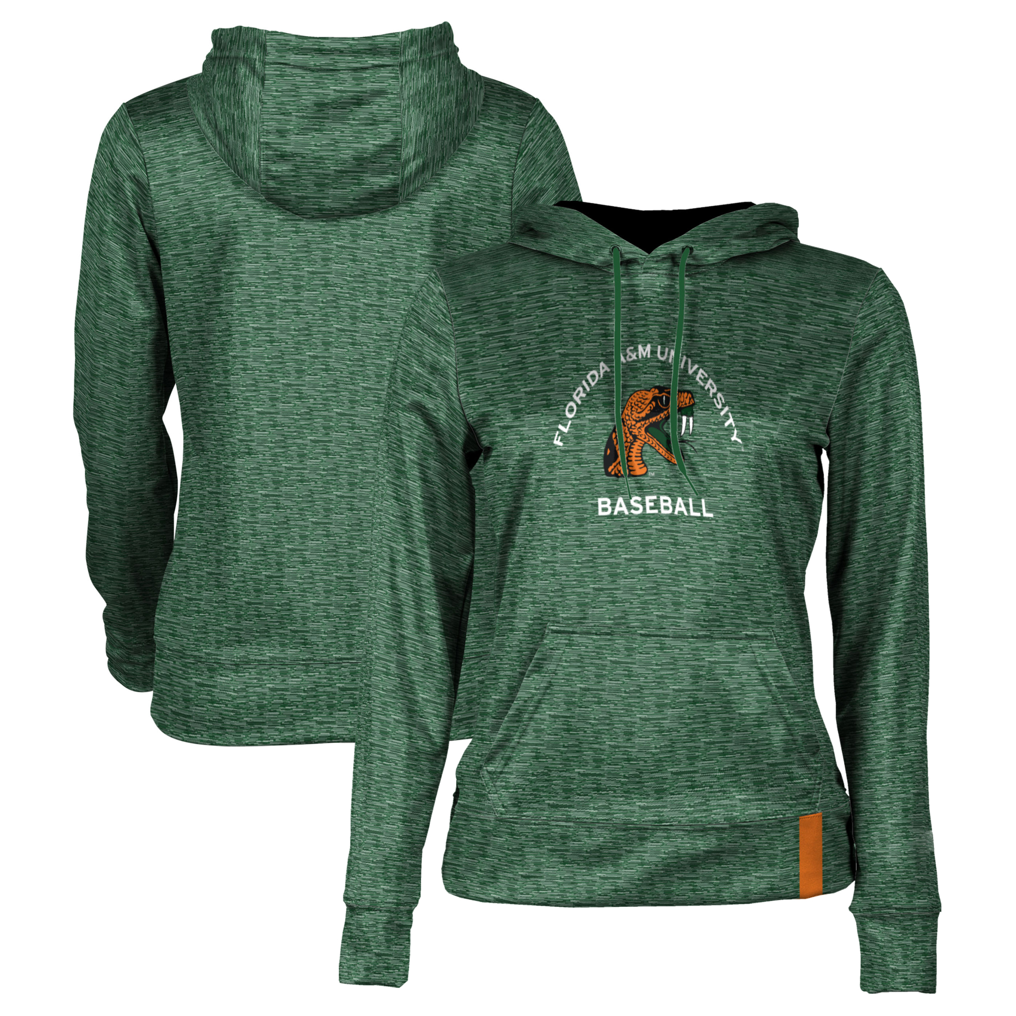 Women's Green Florida A&M Rattlers Baseball Pullover Hoodie - Image 2