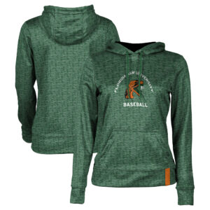 Women's Green Florida A&M Rattlers Baseball Pullover Hoodie