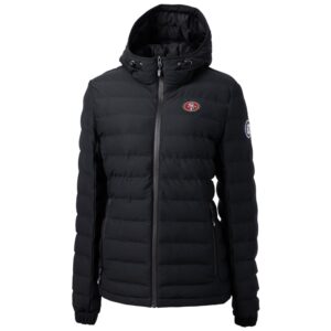 Women's Cutter & Buck Black San Francisco 49ers Mission Ridge Repreve Full-Zip Puffer Jacket