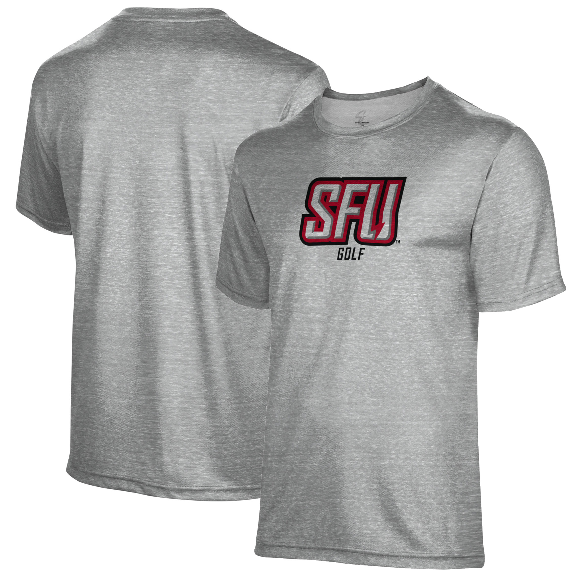Men's Gray Saint Francis Red Flash Golf Name Drop T-Shirt