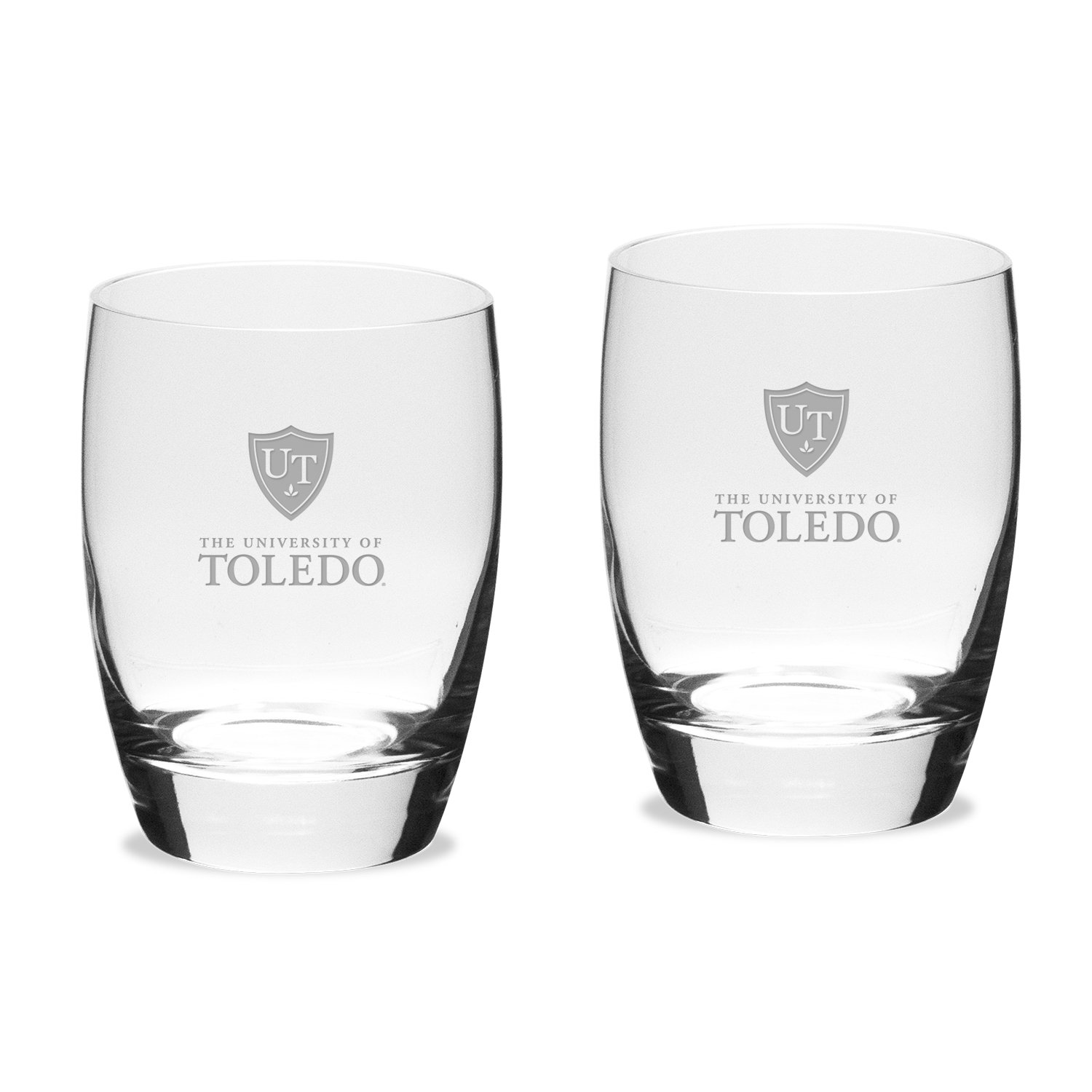 Toledo Rockets 15.75oz. 2-Piece Luigi Bormioli Michelangelo Water Glass Set