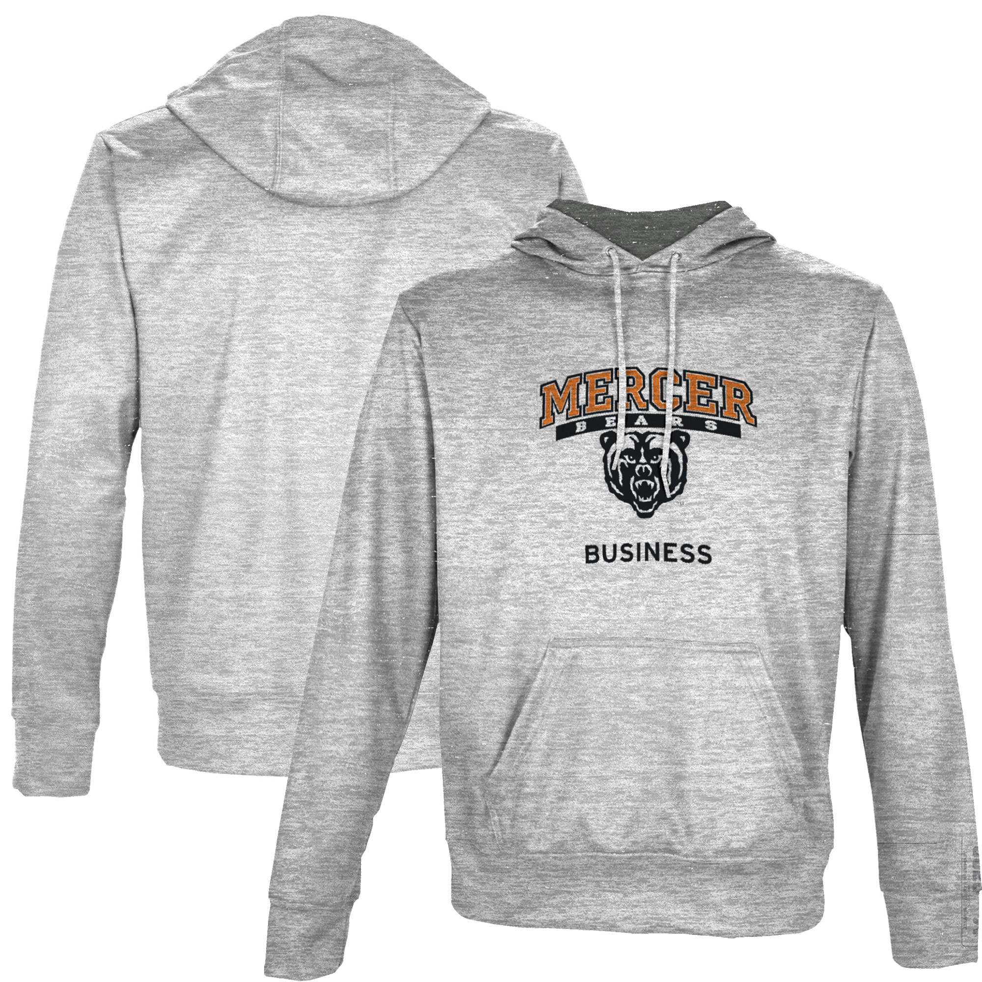 Men's ProSphere Gray Mercer Bears Business Name Drop Pullover Hoodie