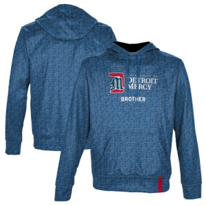 Men's ProSphere Blue Detroit Mercy Titans Brother Name Drop Pullover Hoodie
