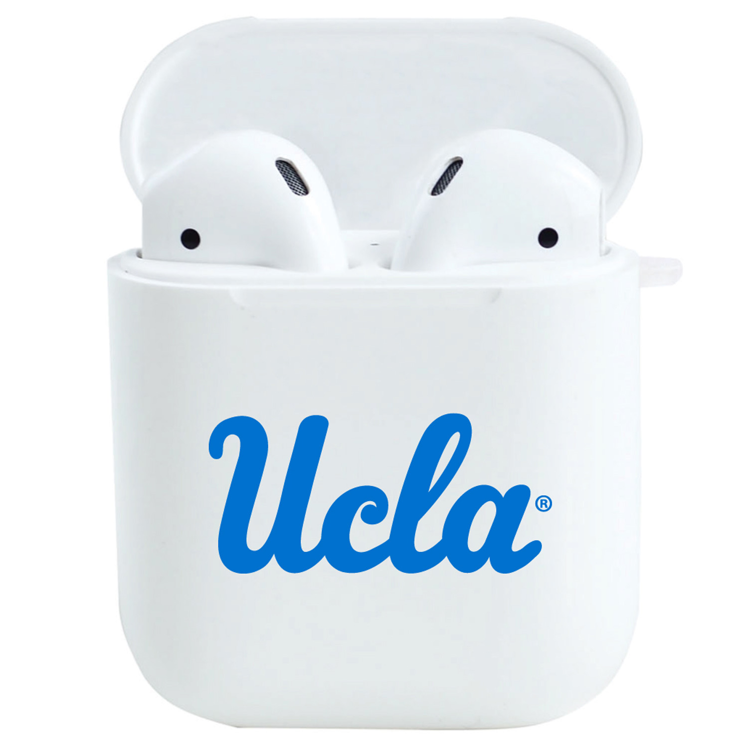White UCLA Bruins Airpods Case - Image 2