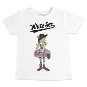 Youth Tiny Turnip White Chicago White Sox Baseball Babes T-Shirt