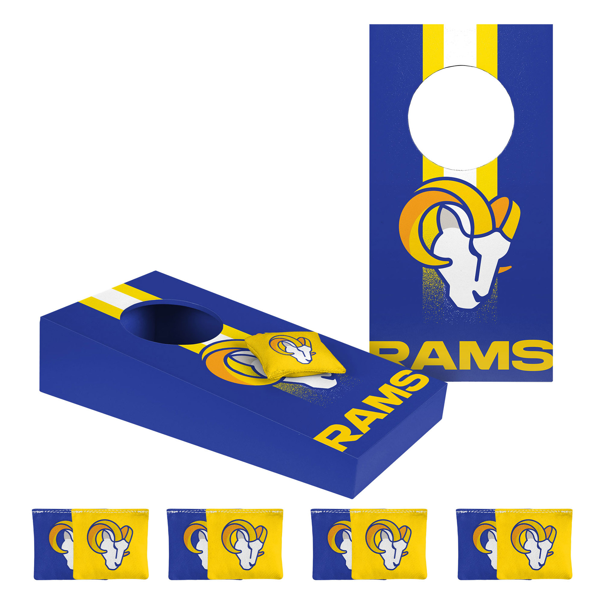 FOCO Los Angeles Rams Tabletop Cornhole Set