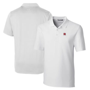 Men's Cutter & Buck White Rutgers Scarlet Knights Big & Tall Forge Stretch Polo