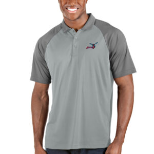 Men's Antigua Gray Delaware State Hornets Nova Polo