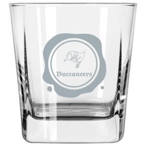 Tampa Bay Buccaneers 14oz. Frost Stamp Old Fashioned Glass