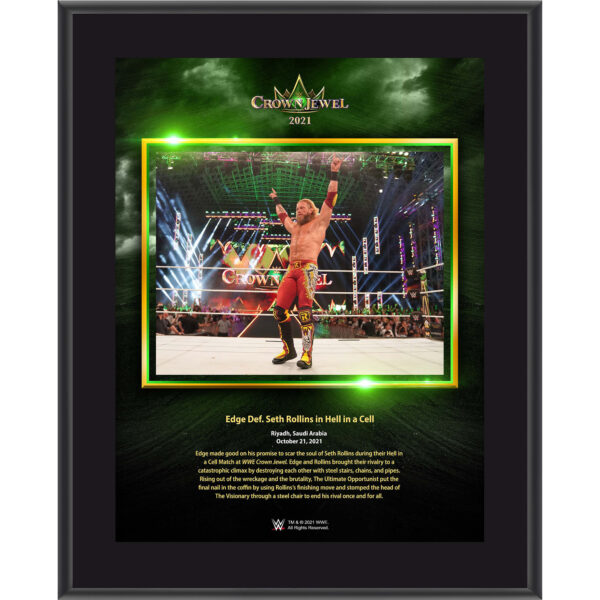 Edge Framed 10.5" x 13" 2021 Crown Jewel Sublimated Plaque