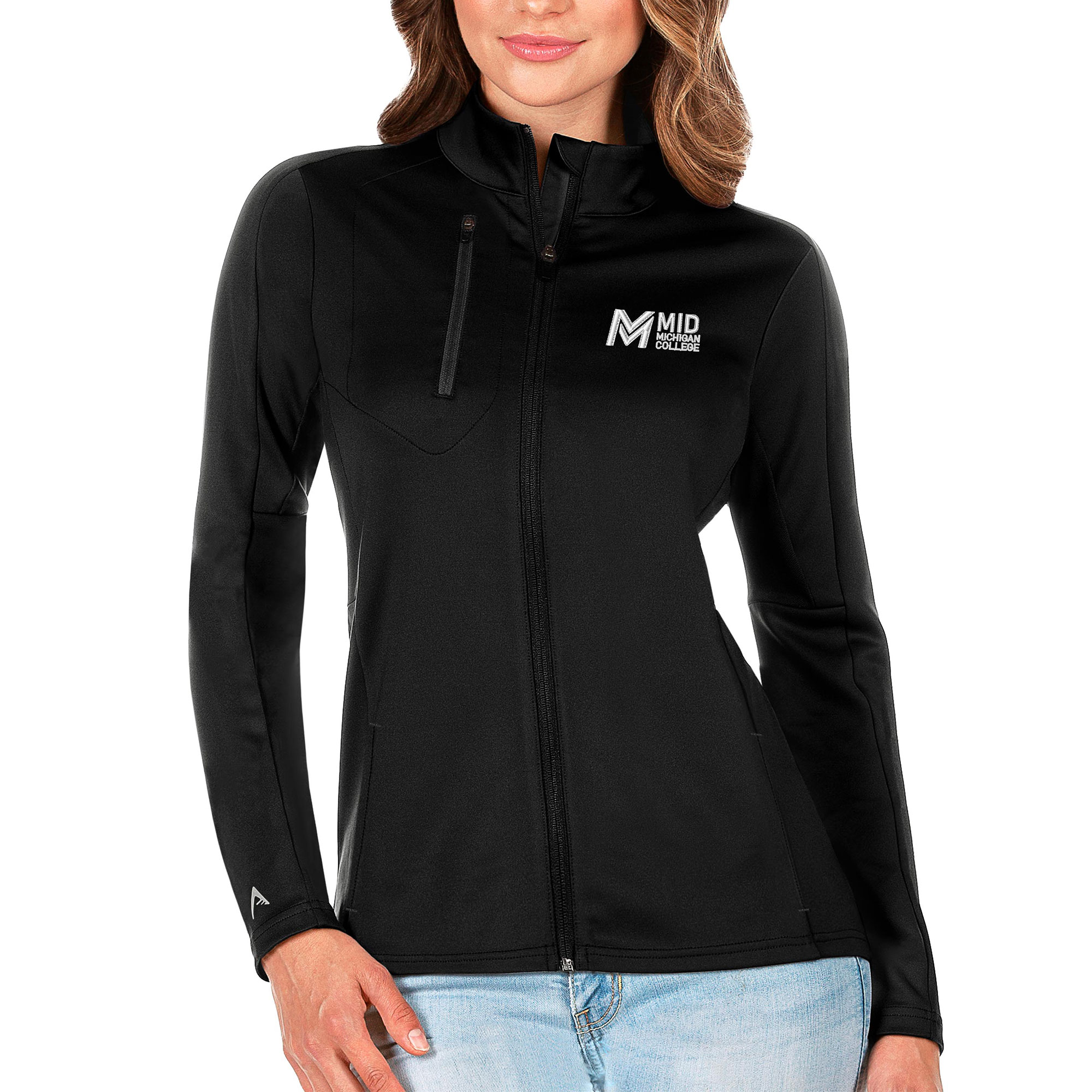 Men's Antigua Black Baltimore Ravens Logo Victory Pullover Hoodie
