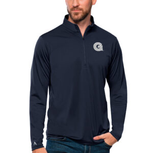 Men's Antigua Navy Georgetown Hoyas Tribute Quarter-Zip Top