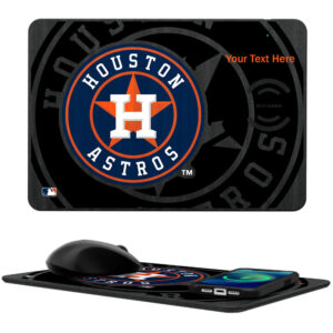 Houston Astros Personalized Wireless Charger & Mouse Pad