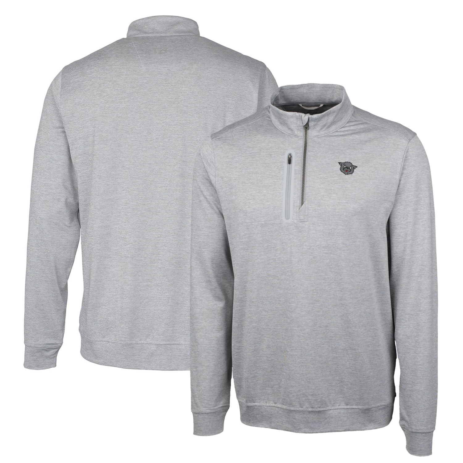 Men's Levelwear Gray Utah Jazz Charter Insignia Core Quarter-Zip Pullover Top