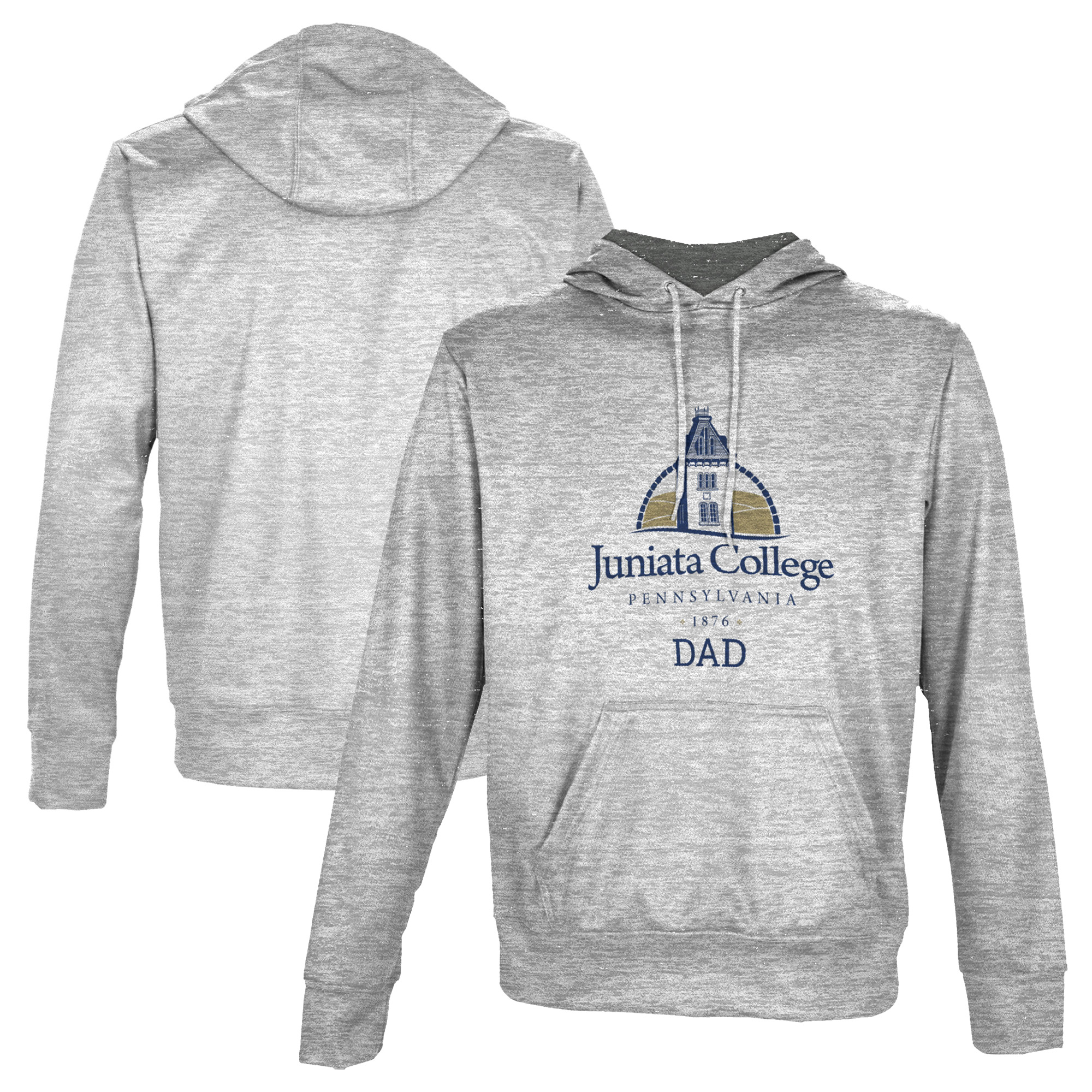 Men's ProSphere Gray Juniata Eagles Dad Logo Pullover Hoodie