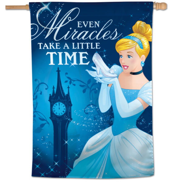 WinCraft Cinderella Even Miracles Take A Little Time 28'' x 40'' Single-Sided Vertical Banner