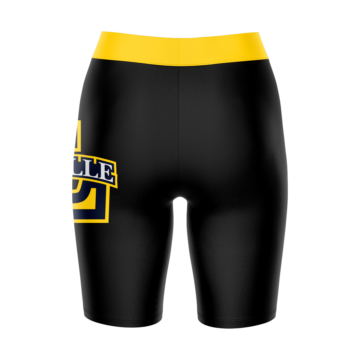 Women's Black/Gold La Salle Explorers Plus Size Logo Bike Shorts - Image 4