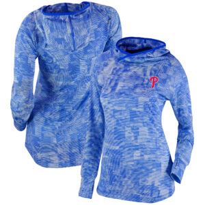 Women's Columbia  Royal Philadelphia Phillies Omni-Wick Sunday Ball Pullover Hoodie