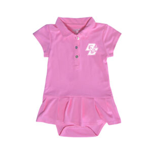 Girls Infant Garb  Pink Boston College Eagles Caroline Cap Sleeve Polo Dress