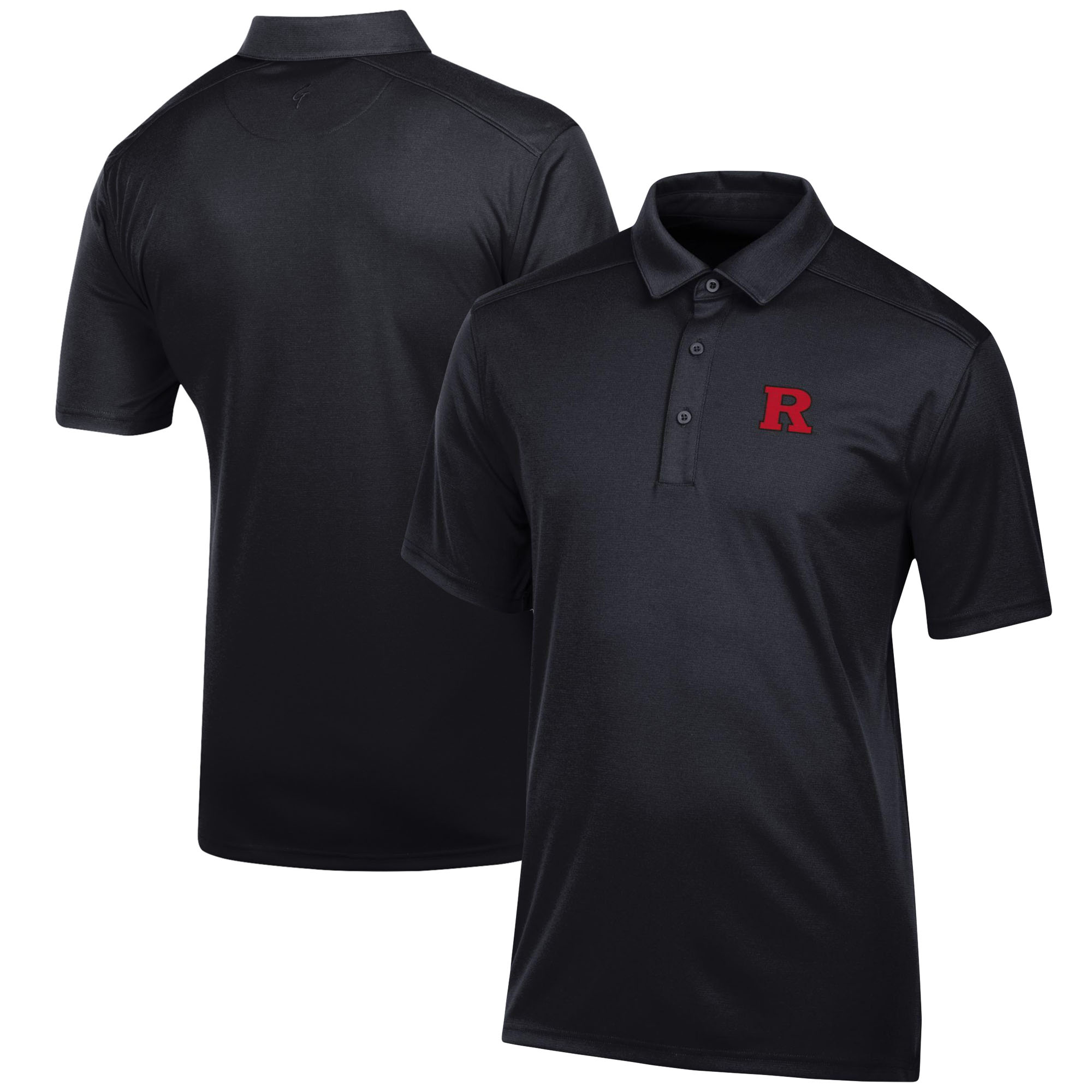Men's Black Rutgers Scarlet Knights Classic Jacquard Polo